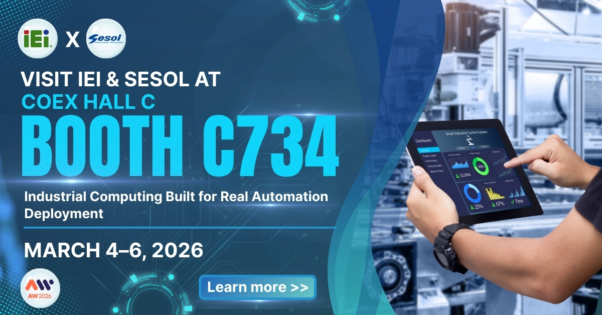 Visit IEI & SESOL at Booth C734